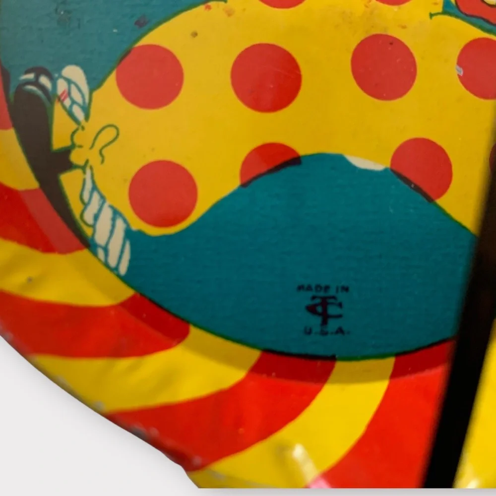 Vintage Tin Double Clapper Clown Noise Makers